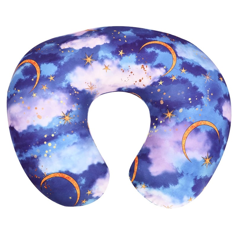 DILIMI Nursing Pillow Cover Stretchy Removable Cover for Breastfeeding Pillows, Ultra Soft Comfortable Slipcover for Baby Girl and Boy, Moon - Image 1